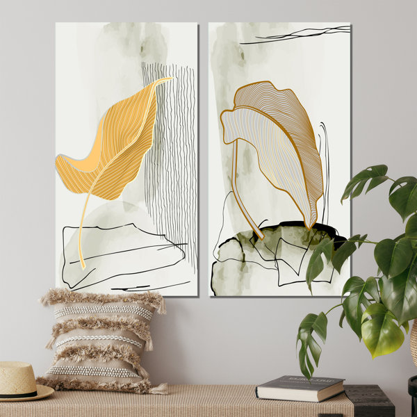 Wrought Studio Trendy Abstracts With Colorful Shapes XI 2 Piece